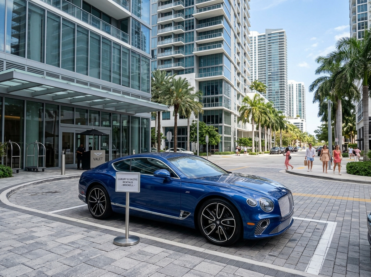 2022 Bentley Continental GT luxury grand tourer rental in Miami Brickell